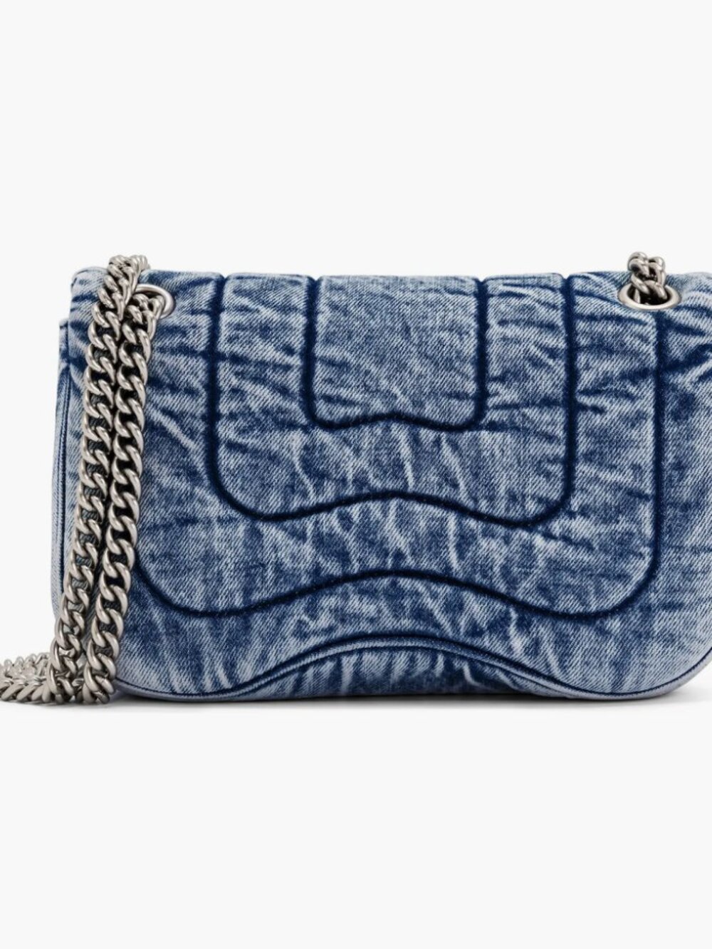 JW PEI Tina Quilted Denim Convertible Crossbody Bag - Picture 3 of 8